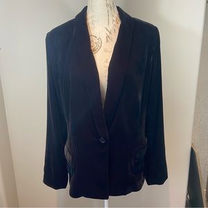GAP New With Tags Velvet Single Button Closure Blazer Size 12